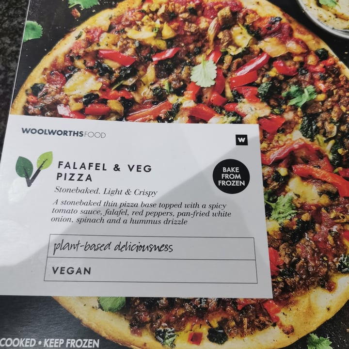 photo of Woolworths Food Falafel & veg pizza shared by @remellnicholson on  26 Jul 2021 - review