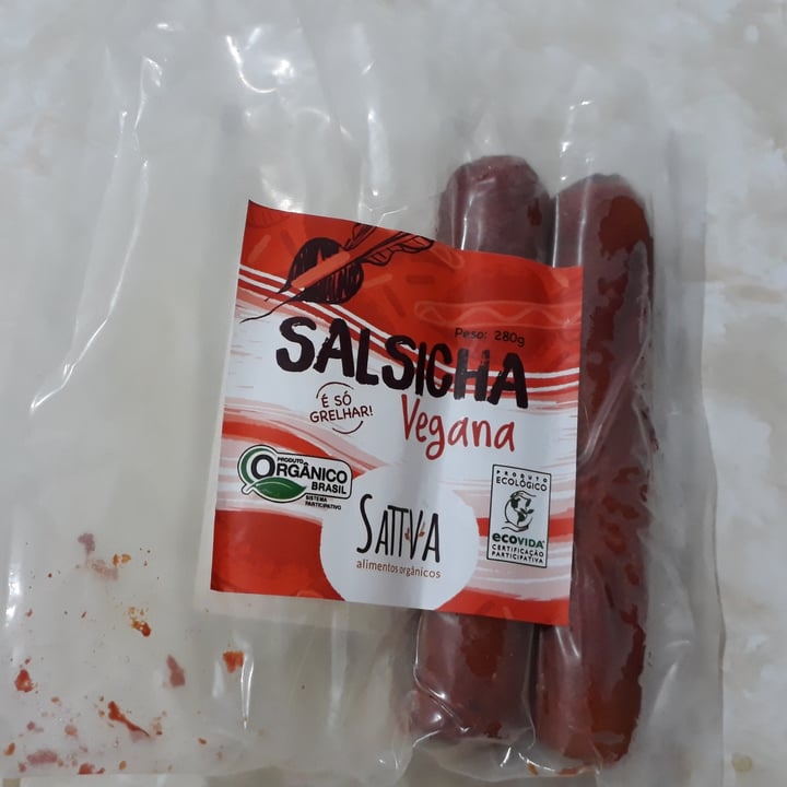 photo of Sattva Alimentos Orgânicos Salsicha Vegana Orgânica shared by @soniarocha2 on  08 Jul 2022 - review