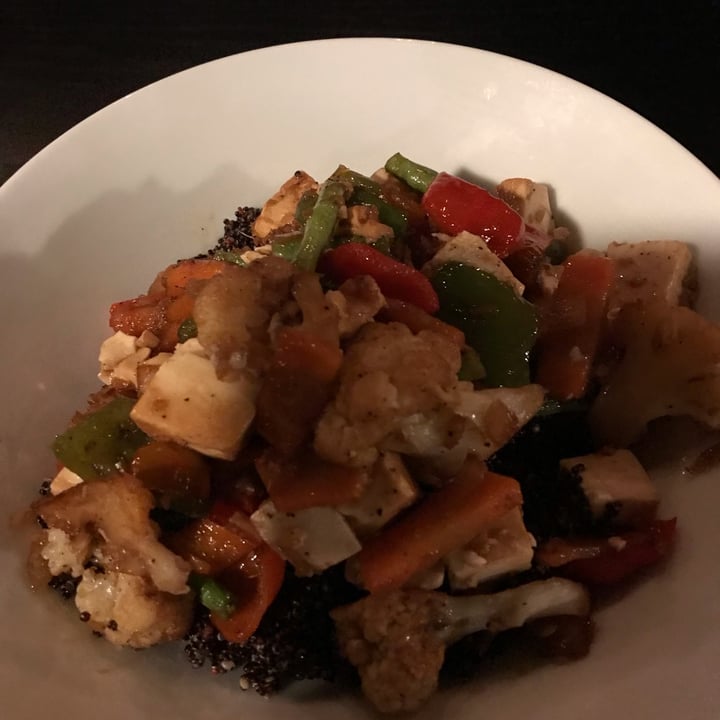 photo of The TOP Restaurant and Lounge Tofu, Quinoa And Veggies shared by @vegkate11 on  06 Nov 2022 - review