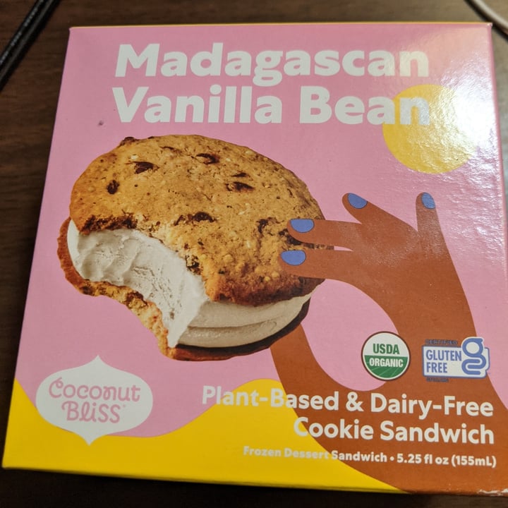 photo of Coconut Bliss Madagascan Vanilla Bean Cookie Sandwich shared by @mikejwill on  09 Jun 2021 - review