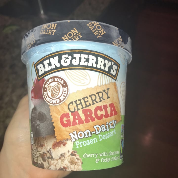 photo of Ben & Jerry's Cherry Garcia Non-Dairy Frozen Dessert shared by @mfretland on  25 Apr 2020 - review