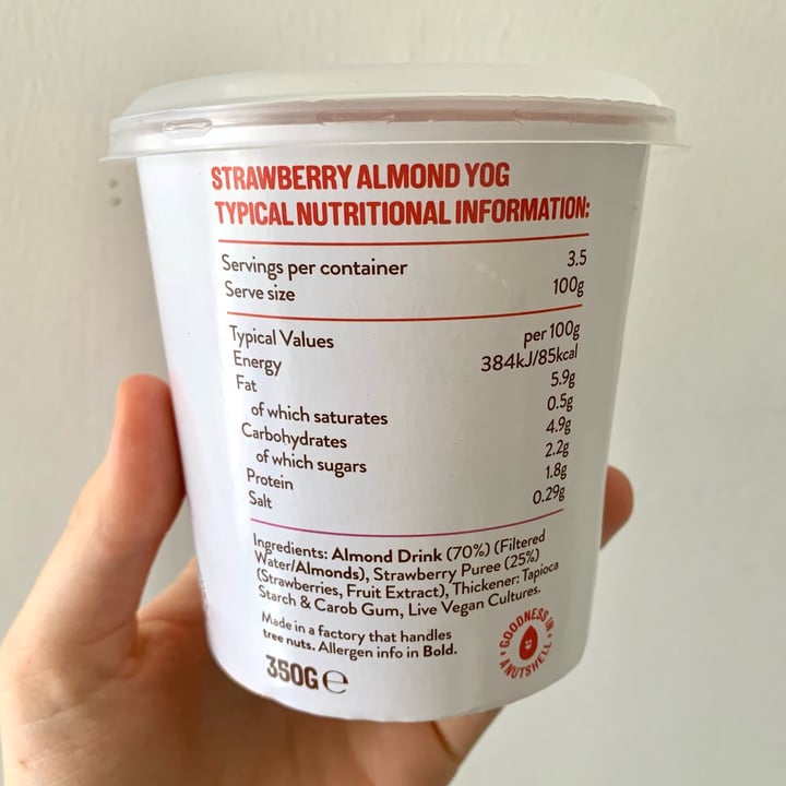 photo of Nush Almond Milk Yog Strawberry shared by @vegpledge on  10 Jun 2022 - review