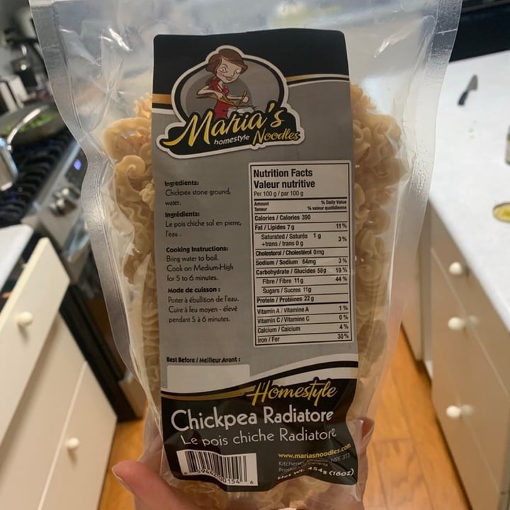 photo of Maria’s Homestyle Noodles Chickpea Noodles shared by @madisonlepp on  31 May 2021 - review