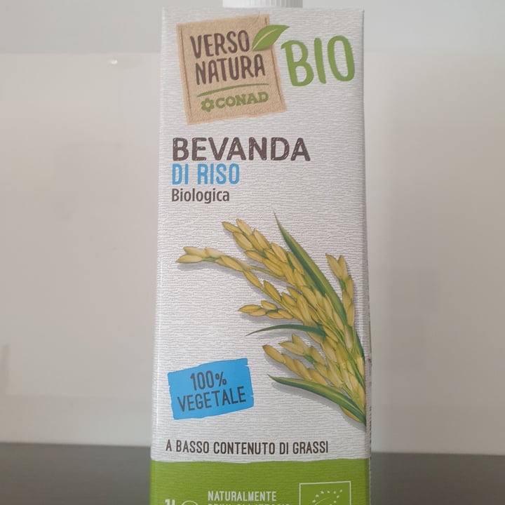 photo of Verso Natura Conad Veg Bevanda di riso Biologica shared by @signoragovegan on  04 Apr 2021 - review