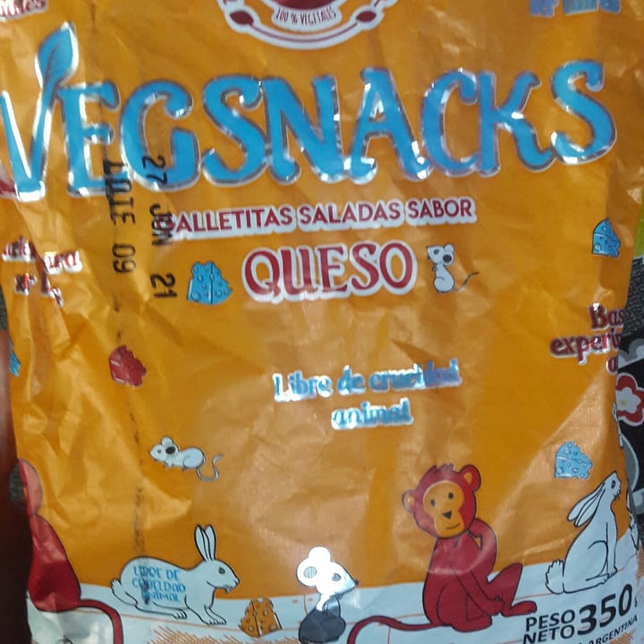 photo of Un Rincón Vegano Vegsnacks  Galletas  Saladas sabor Queso shared by @aixagomez21 on  11 Feb 2021 - review