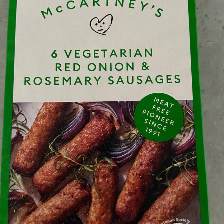 photo of Linda McCartney's red onion and rosemary sausages shared by @becksyboo on  08 Jun 2021 - review