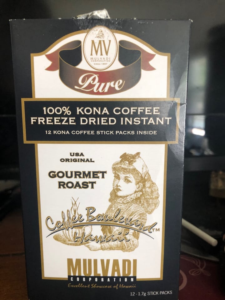 photo of Mulvadi 100% Kona Coffee Freeze Dried Instant Coffee shared by @bandita on  24 May 2020 - review