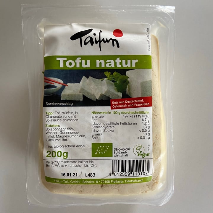 photo of Taifun Tofu natur shared by @marc19 on  16 Dec 2020 - review