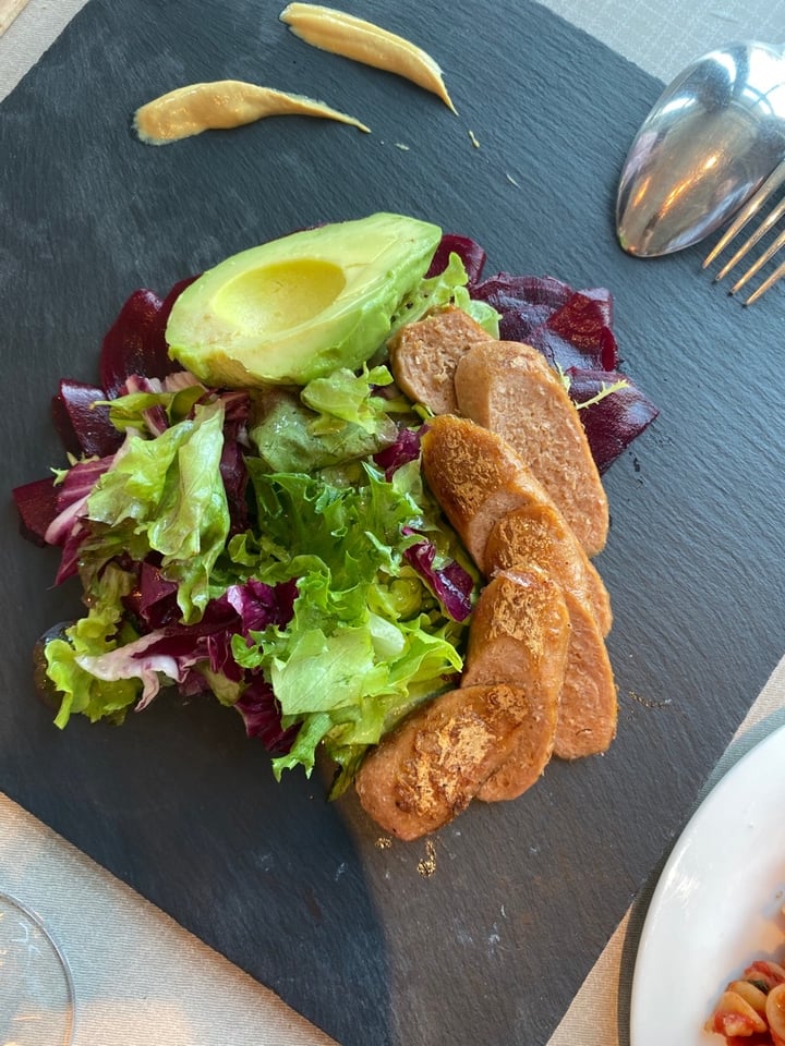 photo of Vie Hotel Bangkok Mgallery By Sofitel Vegan Sausage Salad shared by @saralouise on  26 Nov 2019 - review