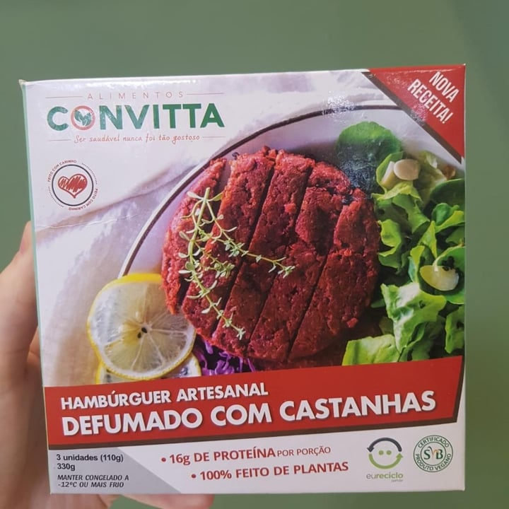 photo of Convi Foods Hamburguer defumado com castanhas shared by @jaqueleal on  10 May 2022 - review