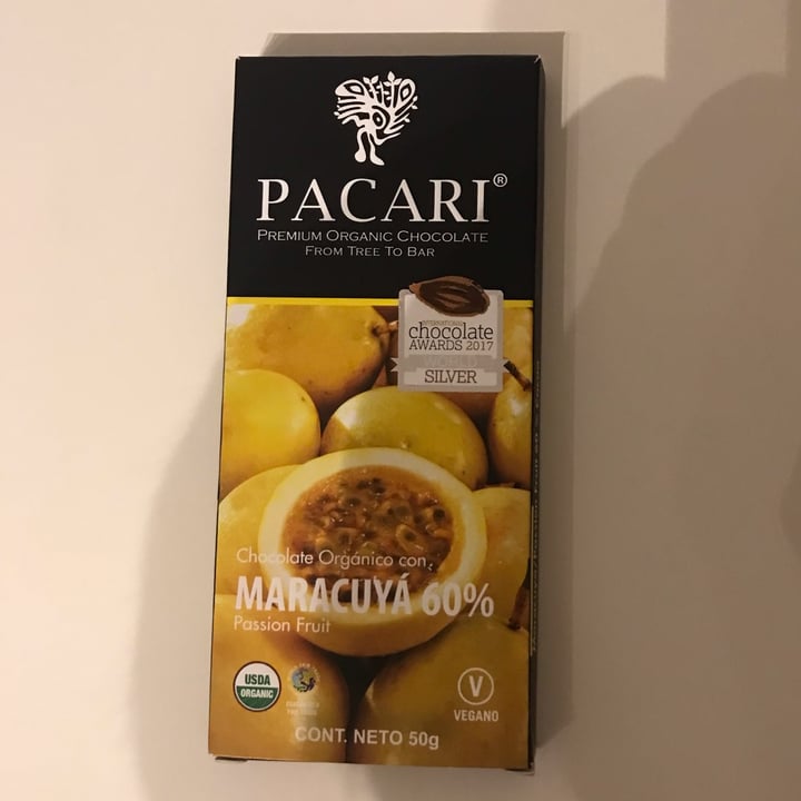 photo of Paccari Chocolate ( Maracuya ) shared by @llonguetina on  28 Nov 2022 - review