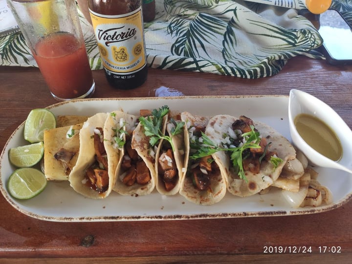 photo of LA GAVIOTA Restaurant-Bar Tacos de Portobello Al pastor shared by @memeli on  12 Jan 2020 - review