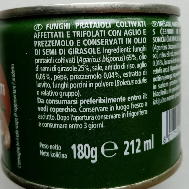 photo of Delizie dal Sole Funghi trifolati shared by @valeveg75 on  26 Jul 2021 - review