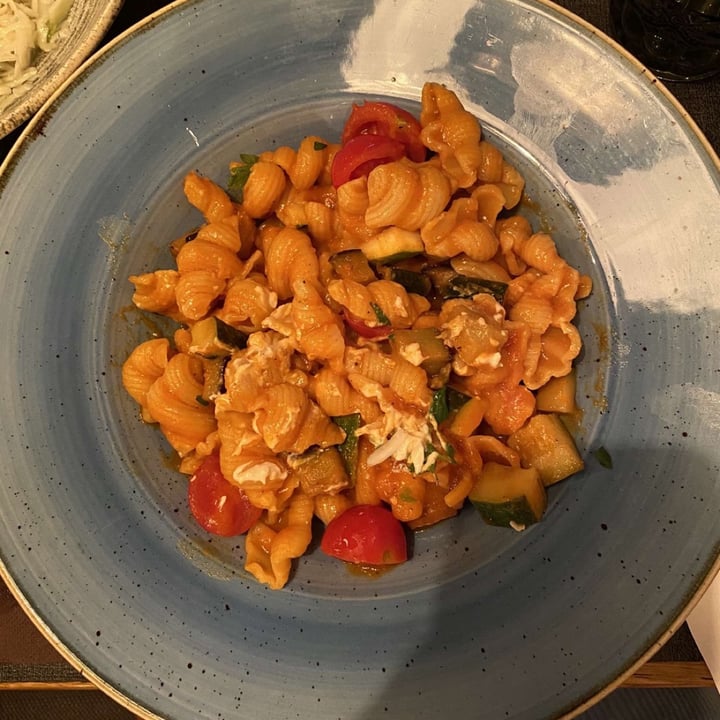review photo of Roko Zuchinni, Eggplant and Tomato Orecchiette Pasta shared by @veggietonka on 15 Aug 2020 - review