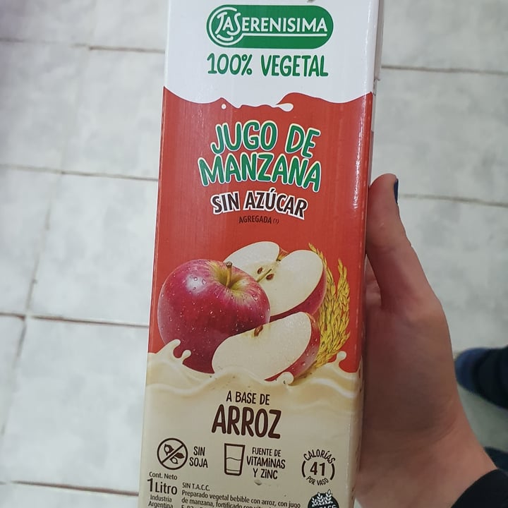 photo of La Serenísima Jugo De Manzana A Base De Arroz shared by @soyvelen on  21 Oct 2021 - review