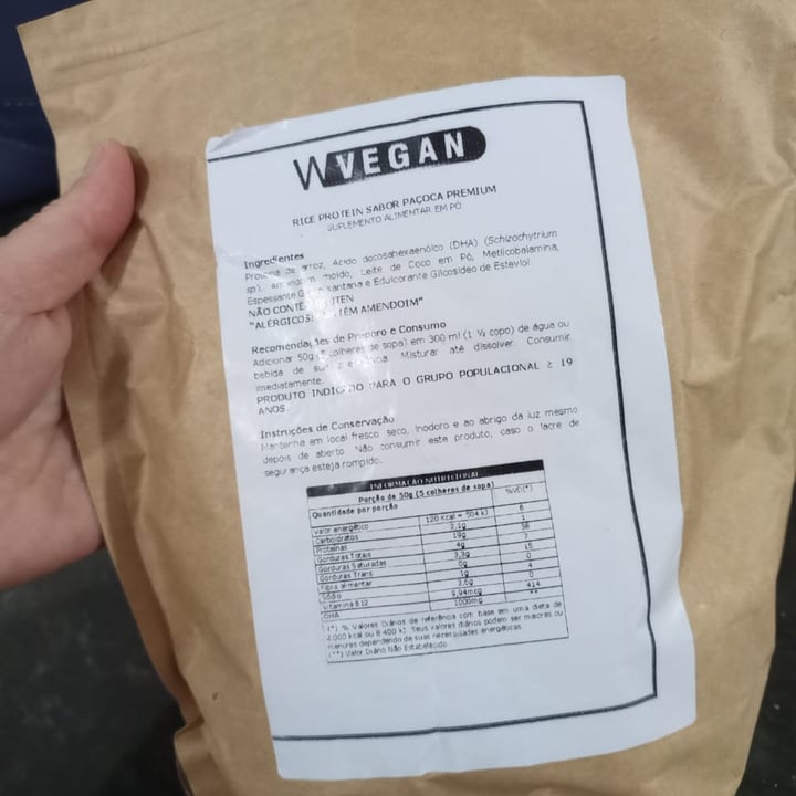 review photo of Wvegan Rice Protein Sabor Paçoca shared by @meireyumi on 06 Oct 2022 - review