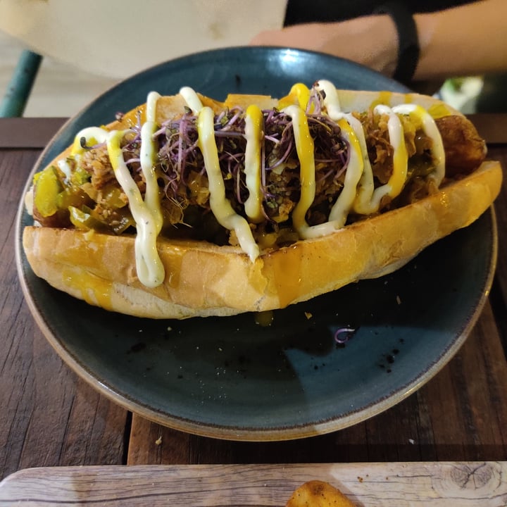 photo of Amarre Marina - Vegan food & Drinks Sauerkraut hot dog shared by @katerinapap on  06 Oct 2022 - review