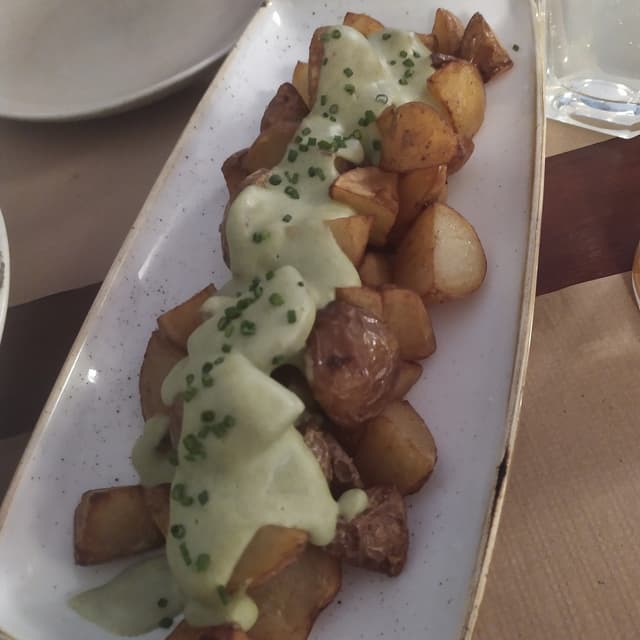 Photo of the dish “Patatas al cabrales”