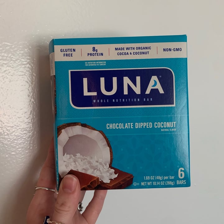 photo of LUNA Chocolate Dipped Coconut Bar shared by @madib on  16 Sep 2021 - review