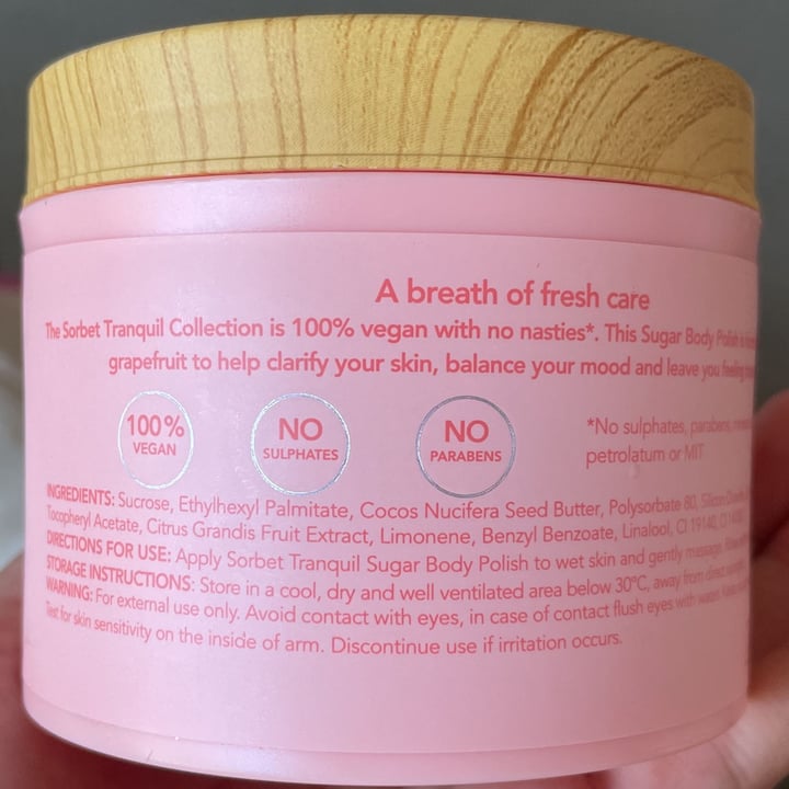 photo of Sorbet Tranquil Ruby Grapefruit Sugar Body Polish shared by @amberjo on  14 Nov 2021 - review