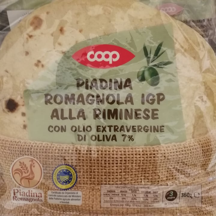 photo of Coop Piadina romagnola shared by @chi7 on  04 Apr 2022 - review