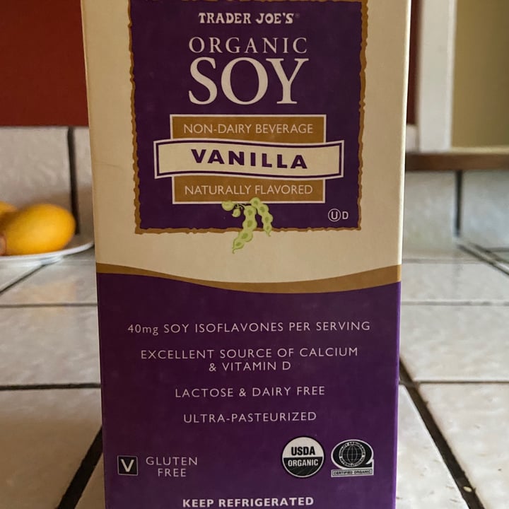 photo of Trader Joe's Organic Soy Vanilla shared by @groovyjunebug on  31 Jan 2021 - review