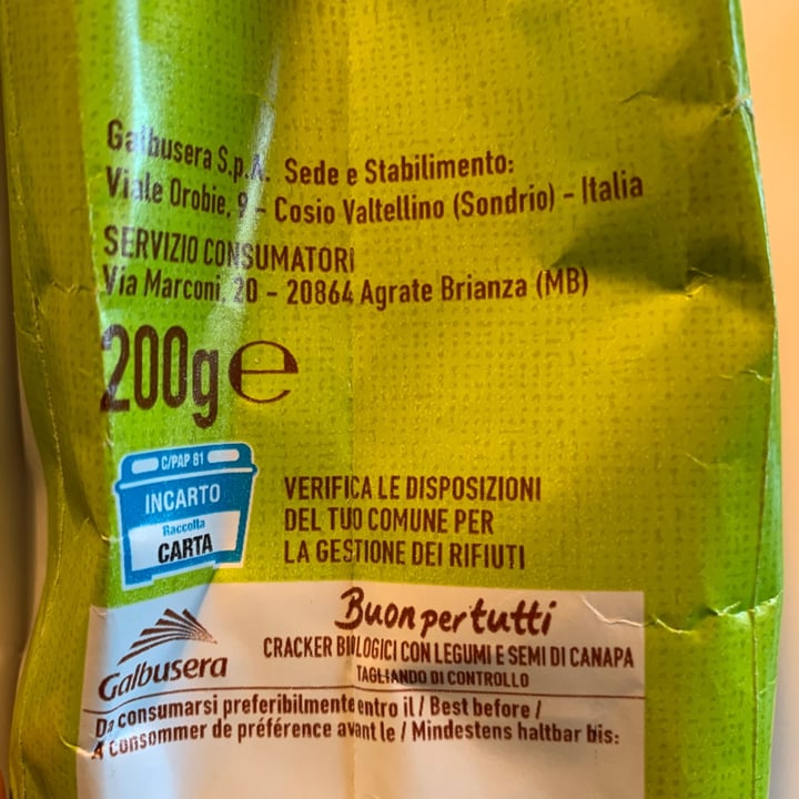 photo of Galbusera Buon per tutti crackers shared by @aleglass on  02 Oct 2021 - review