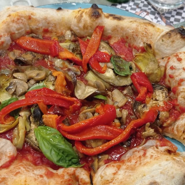Photo of the dish “Pizza rossa Integrale con verdure”