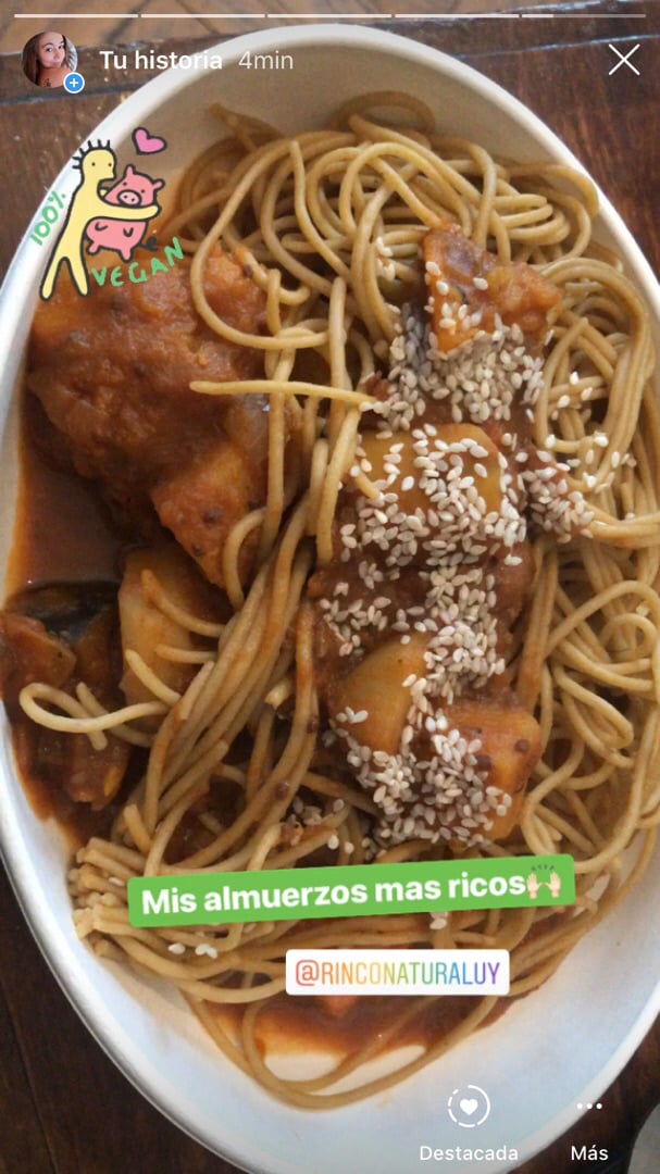 review photo of Rincón Natural Pasta de chia con estofado shared by @chanchi on 25 Jul 2019 - review