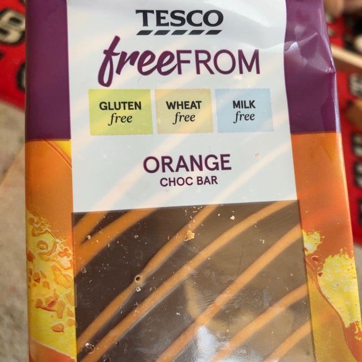 photo of Tesco Free From Orange Chocolate Bar shared by @cloudnineberry on  12 Jun 2021 - review