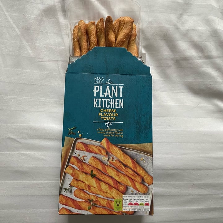 review photo of Plant Kitchen (M&S) Cheese flavour twists shared by @peetroxy on 29 Jun 2022 - review