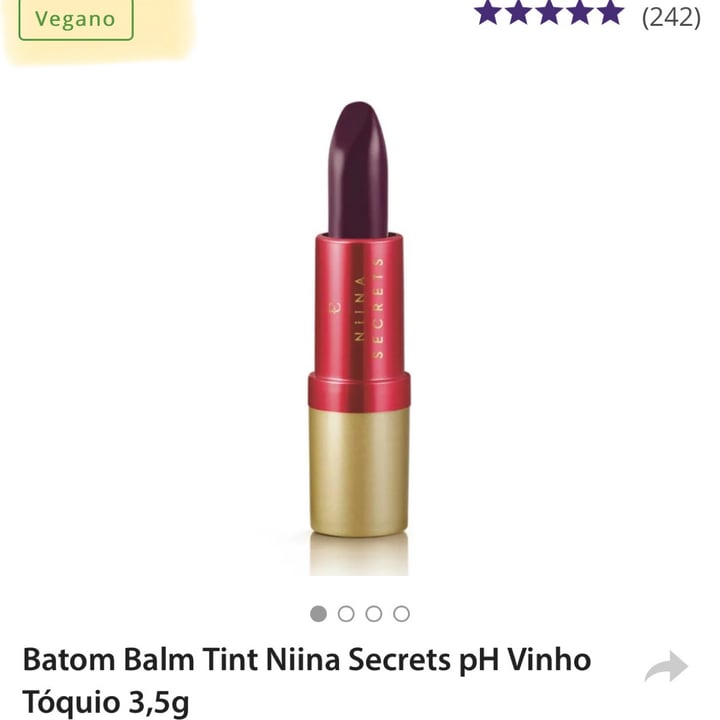 photo of Eudora Batom Balm Tint Niina Secrets pH shared by @jessicacolaco on  25 Jul 2021 - review