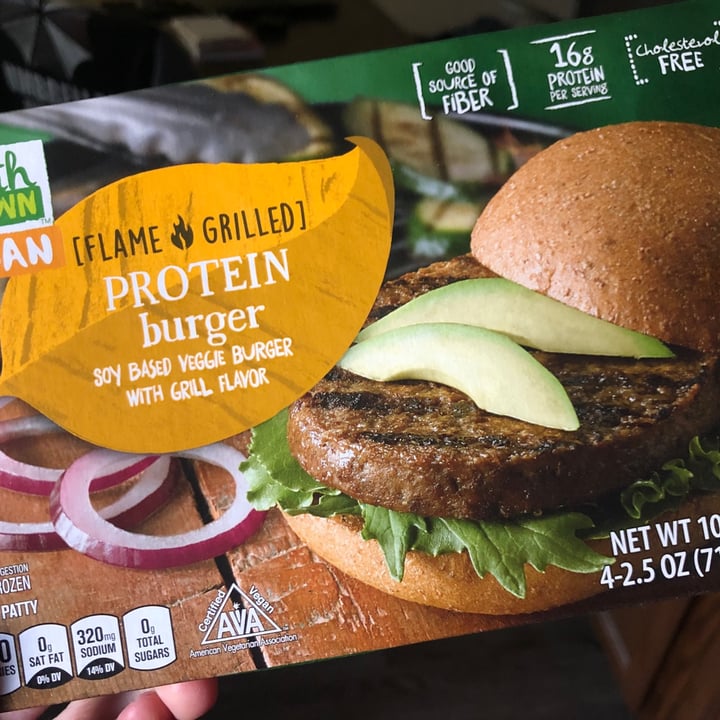 photo of Earth Grown Flame Grilled Protein Burger shared by @alex on  09 Dec 2020 - review