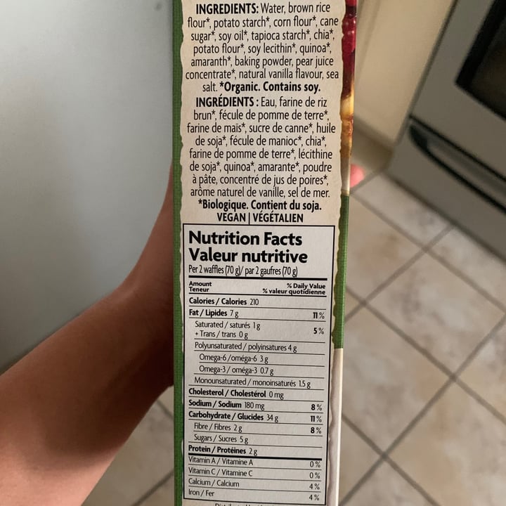 photo of Nature's Path Foods Chia Plus Vegan Waffles shared by @ironicallyhamm on  09 Sep 2021 - review