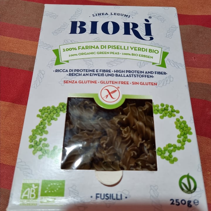 photo of Biori Biorì Fusilli Di Farina Di Piselli Verdi Bio shared by @francy82 on  08 Jul 2022 - review