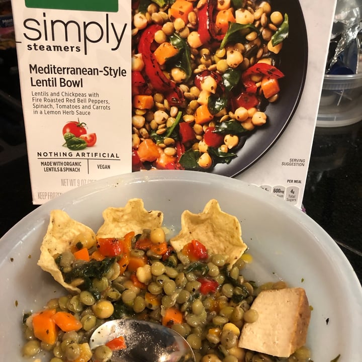 photo of Healthy Choice Simply Steamers Mediterranean Style Lentil Bowl shared by @mariadelpaso on  07 Aug 2020 - review
