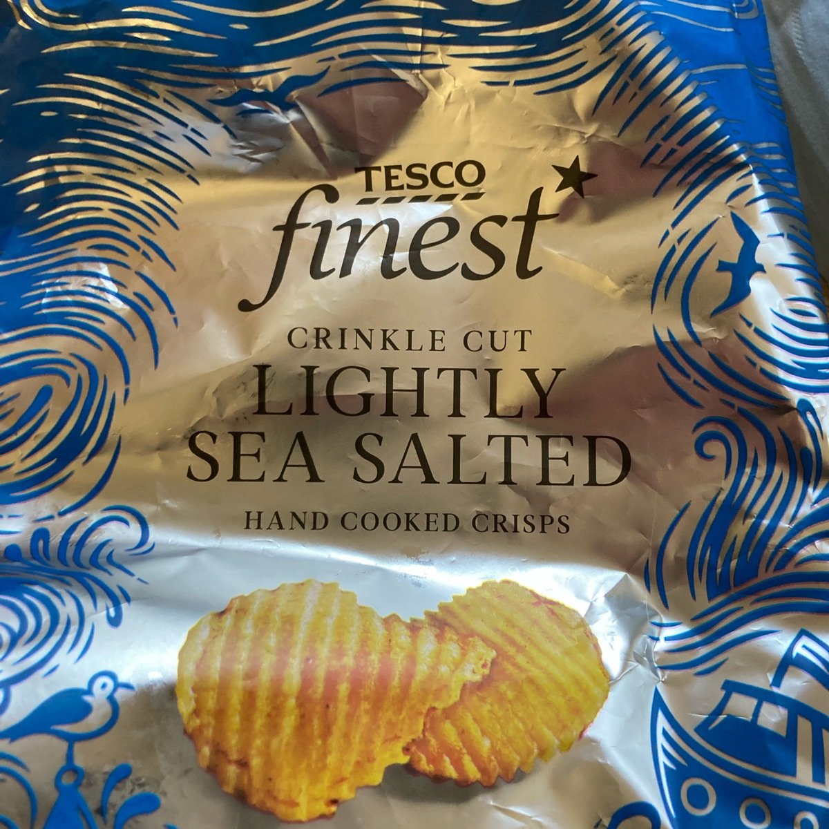 Tesco Finest Crinkle Cut Lightly Sea Salted Crisps Reviews | abillion