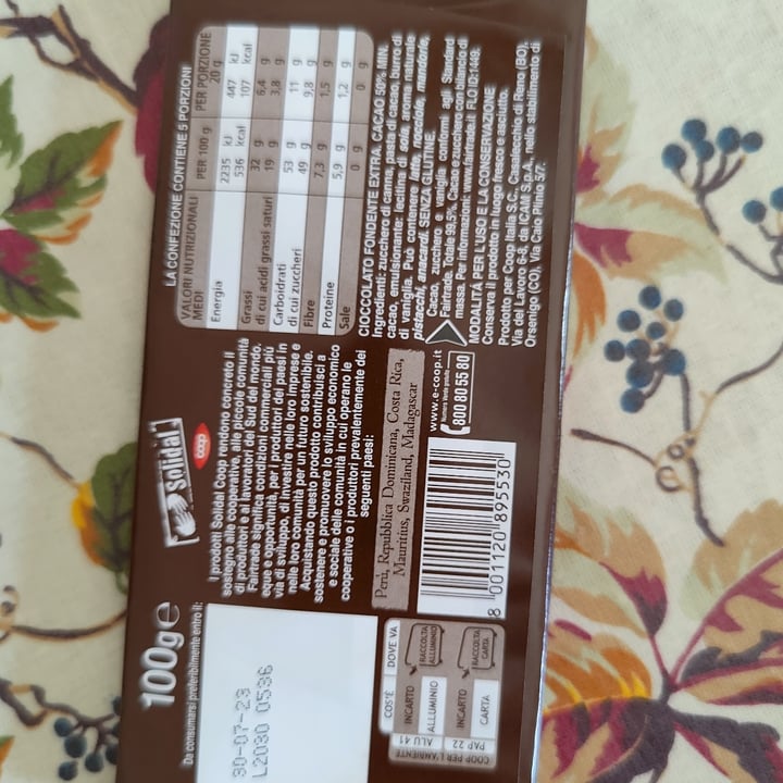 photo of Coop Cioccolato Fondente Extra 50% shared by @sam81 on  15 May 2022 - review