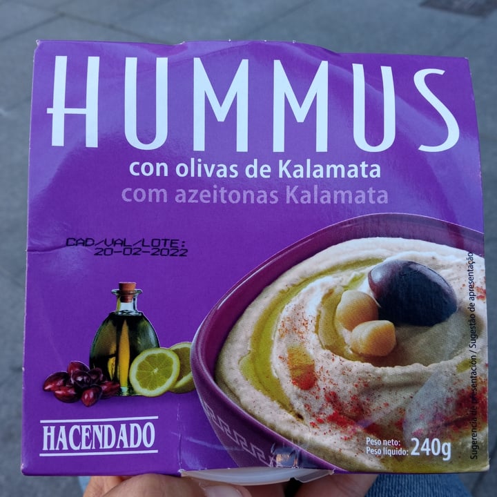 photo of Hacendado Hummus con Olivas de Kalamata shared by @lalocadelosgatos8 on  28 Jan 2022 - review
