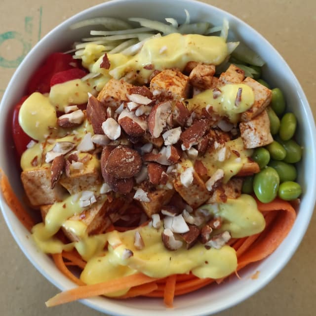 Foto del plato “Poke Vegan”