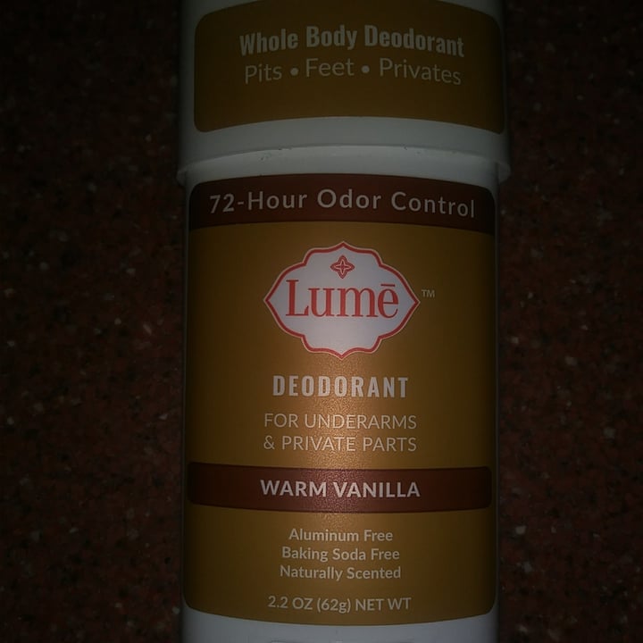 photo of Lume Lume Warm Vanilla Deodorant shared by @pamjah on  10 Feb 2021 - review