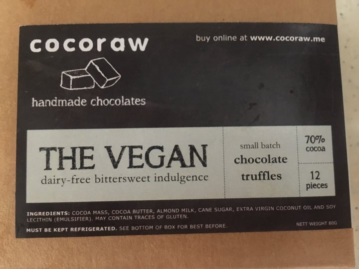 review photo of Cocoraw Chocolate Truffles shared by @speedico on 31 Dec 2019 - review