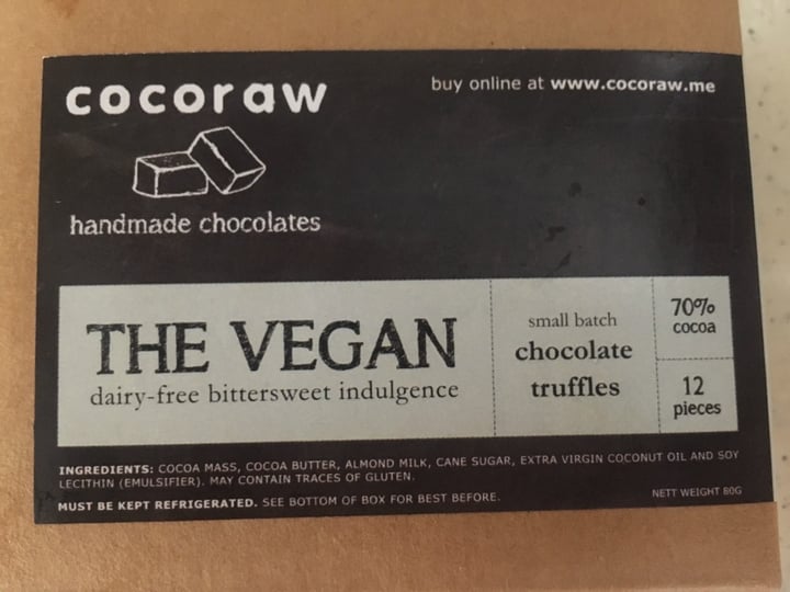 photo of Cocoraw Chocolate Truffles shared by @speedico on  31 Dec 2019 - review