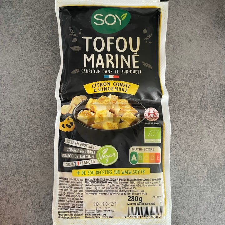 photo of Haday Tofu mariné citron confit et gingembre shared by @clemence on  18 Sep 2021 - review