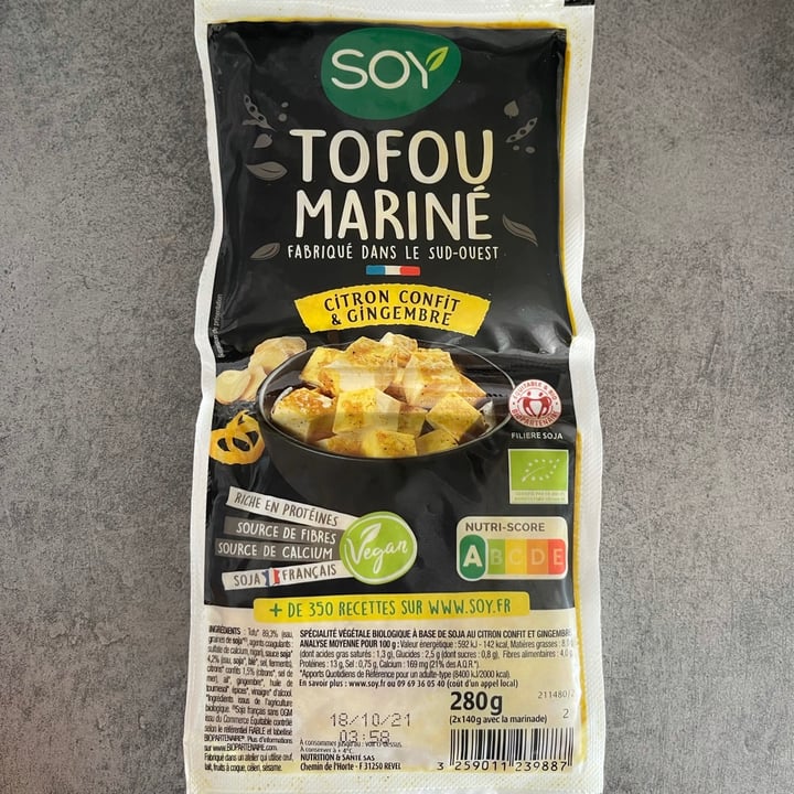 review photo of Haday Tofu mariné citron confit et gingembre shared by @clemence on 18 Sep 2021 - review