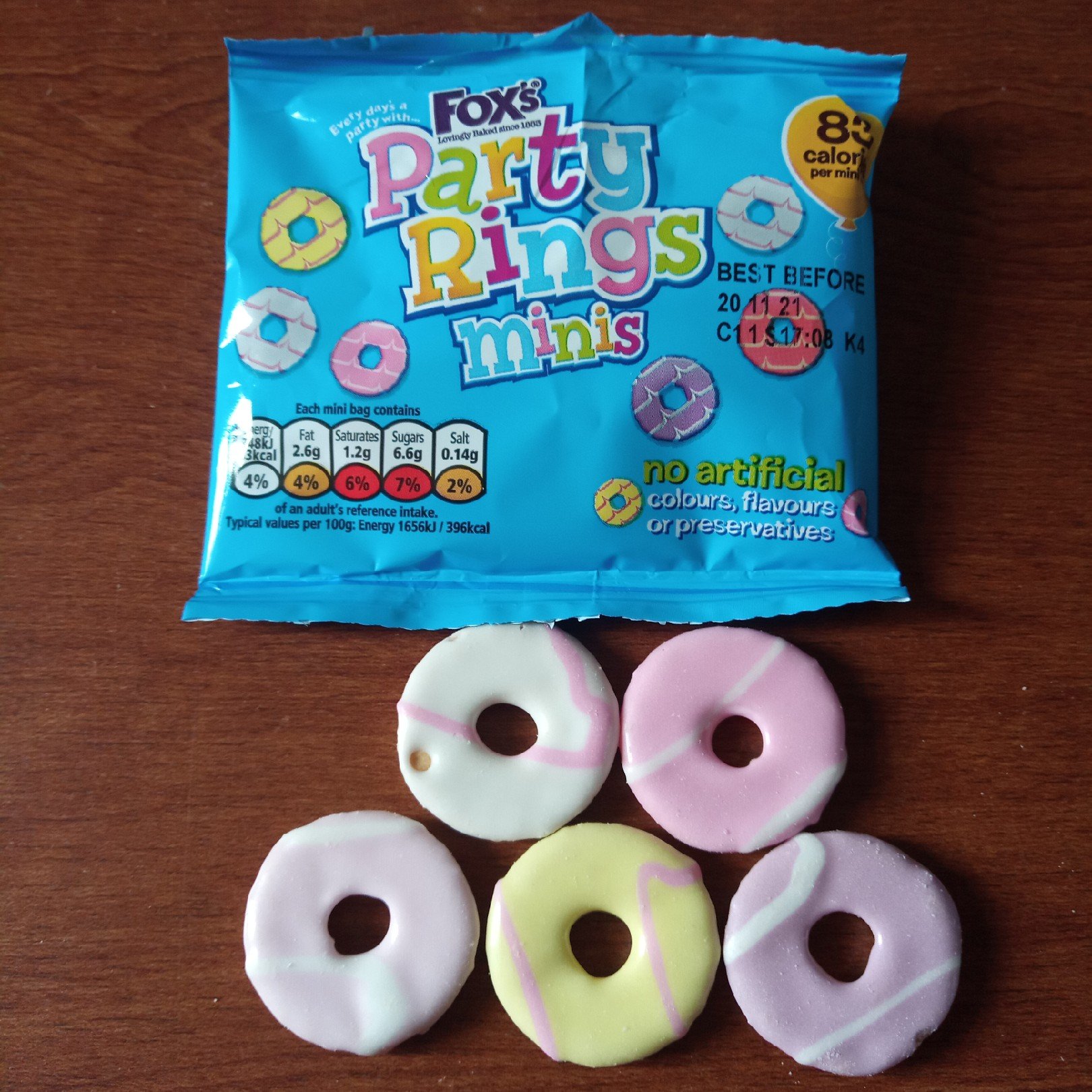 Foxs Mini Party Ice Rings 150g : Grocery & Gourmet Food - Amazon.com