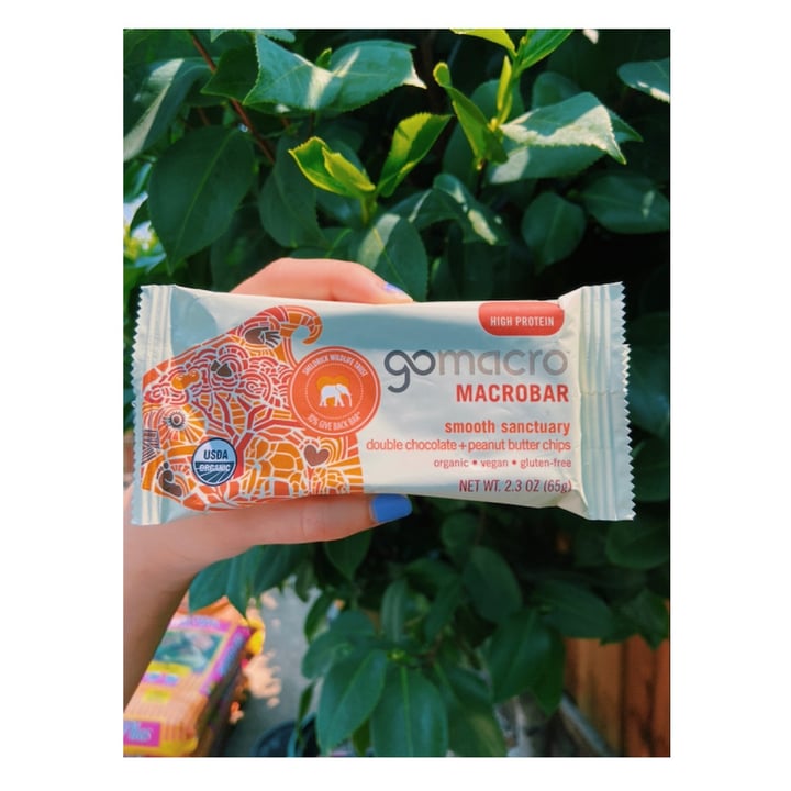 review photo of GoMacro Smooth Sanctuary Double Chocolate + Peanut Butter Chips shared by @groovyjunebug on 06 Aug 2021 - review