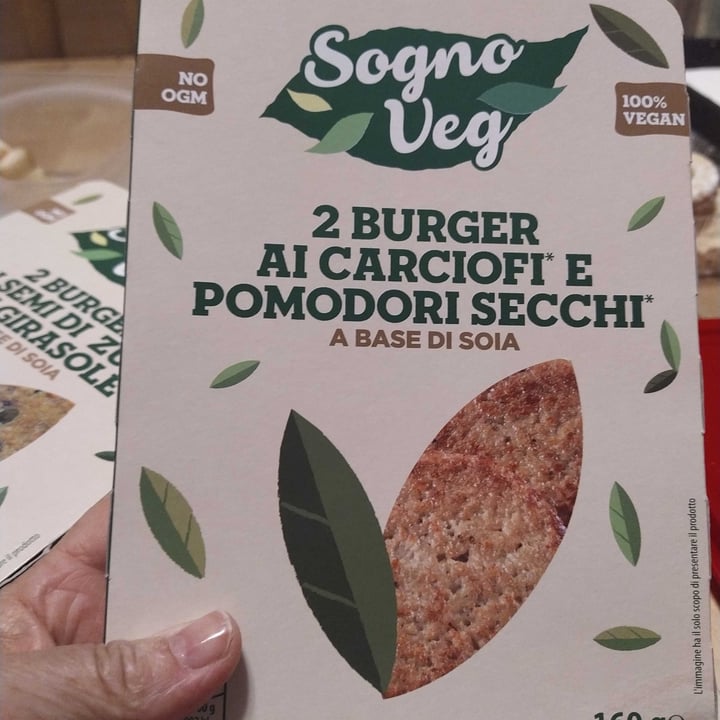 photo of Sogno veg Burger Carciofi E Pomodori Secchi A Base Di Soia shared by @love2021 on  04 Apr 2021 - review