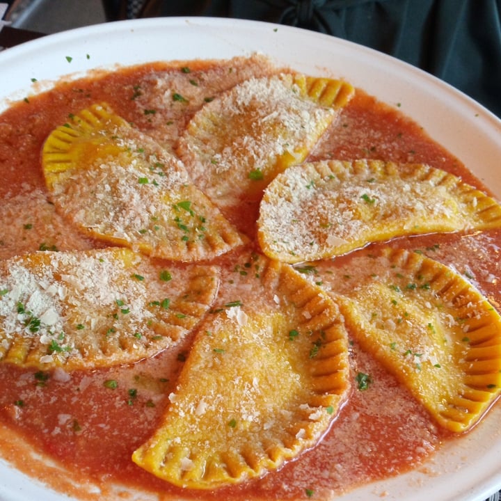 photo of Paradiso pizzeria Gelateria Potato Ravioli with Soy Ragu shared by @squirrelmops on  26 Jun 2022 - review