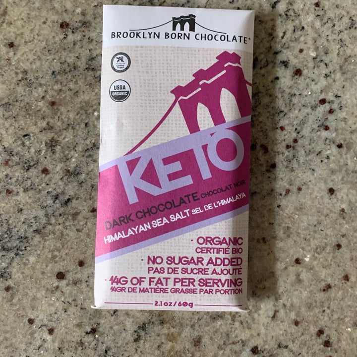 photo of Brooklyn Born Chocolate Keto dark chocolate sea salt shared by @holisticherbivore on  02 Jun 2021 - review